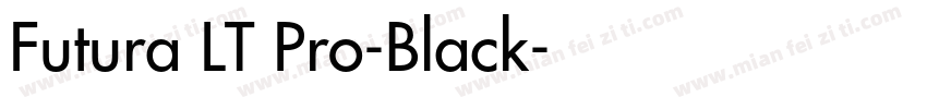 Futura LT Pro-Black字体转换